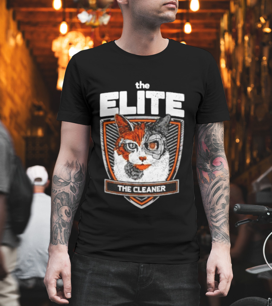 The Elite The Cleaner Cyborg Cat T-Shirt