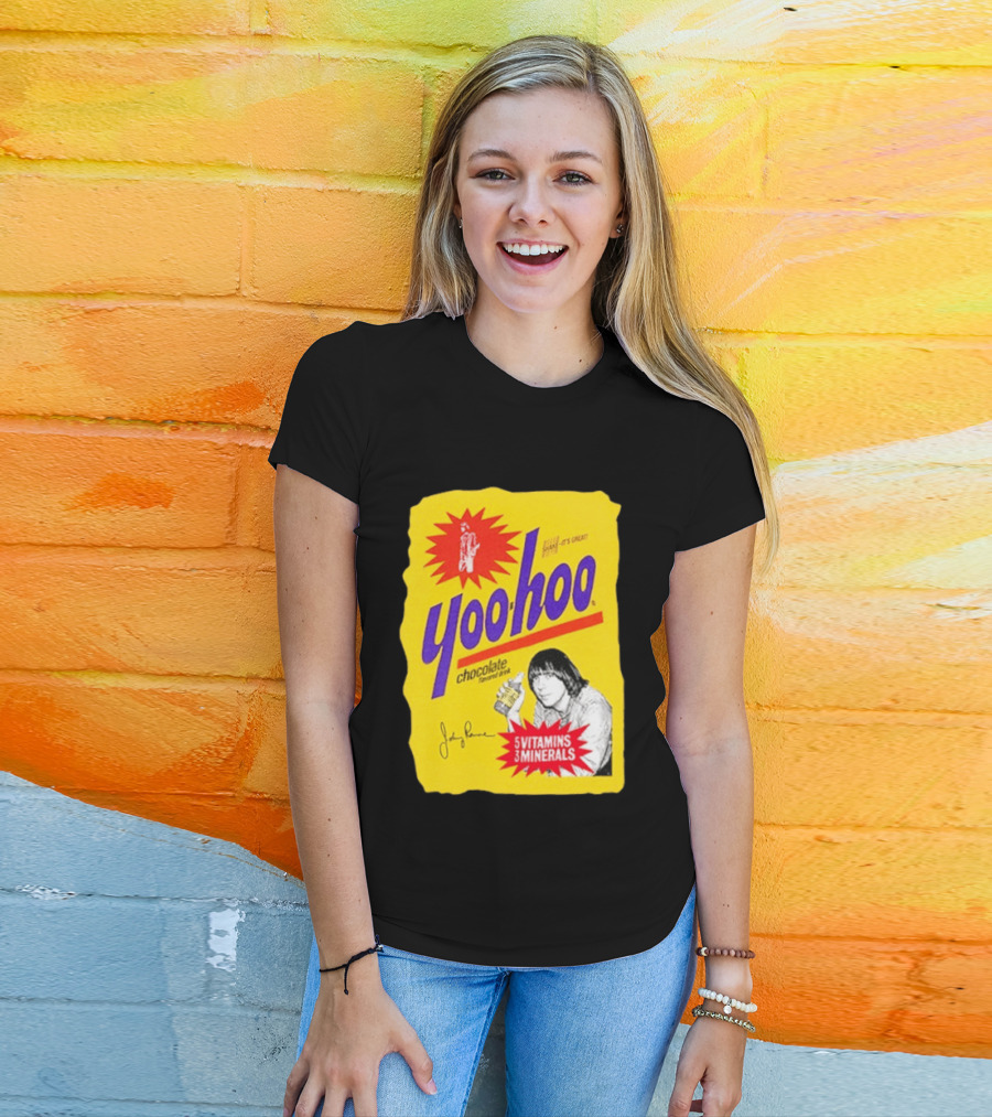 Johnny Ramone Yoo Hoo Chocolate Drink 5 Vitamins 3 Minerals T-Shirt