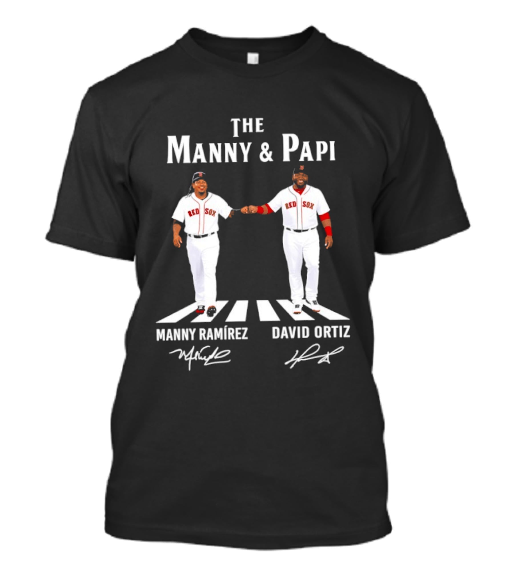 The Manny And Papi Manny Ramirez David Ortiz Red Sox Abbey Road Signatures T-Shirt