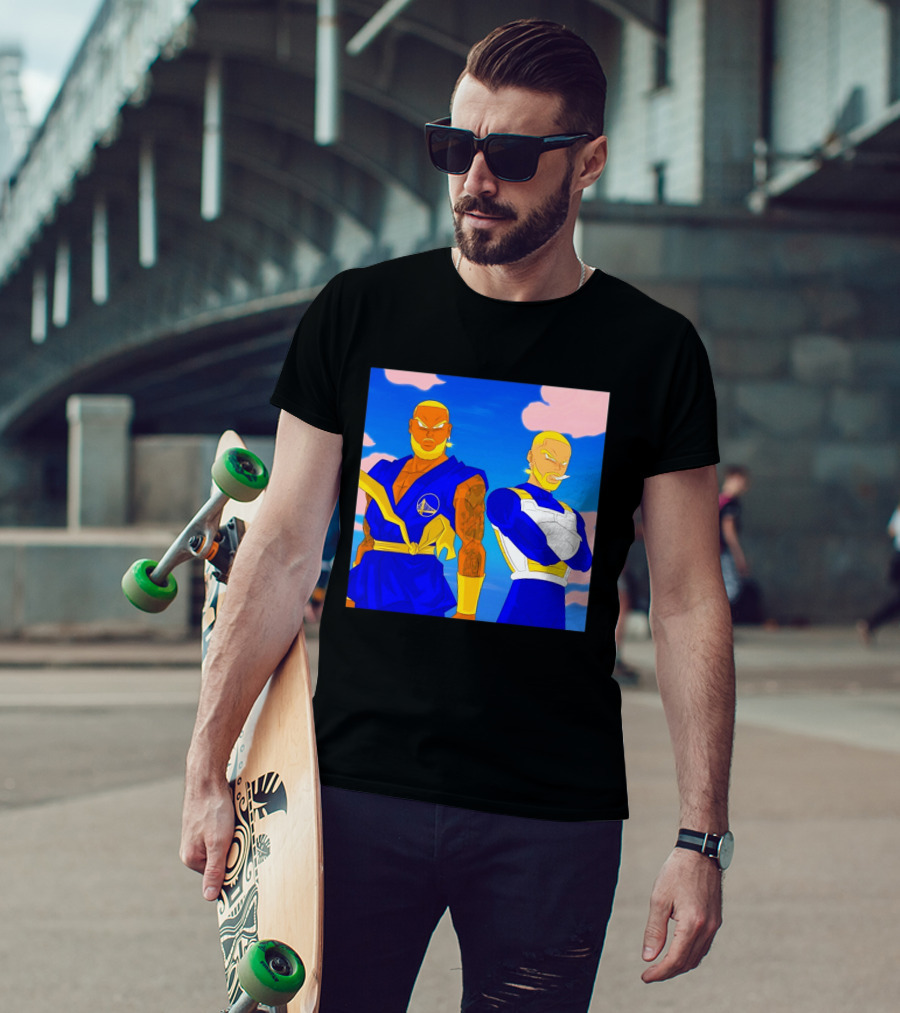 LeBron James Stephen Curry Golden State Warriors Anime Dragon Ball T-Shirt