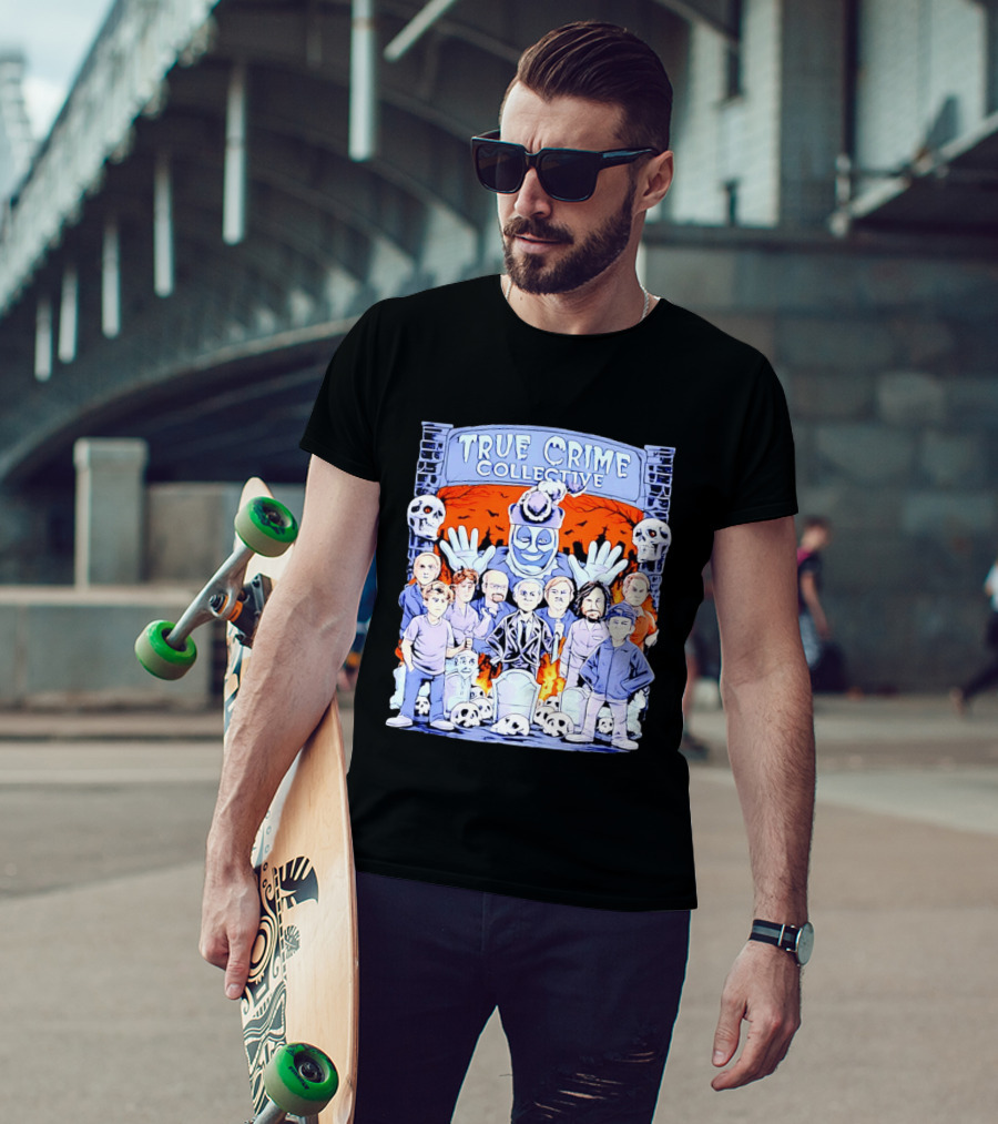 True Crime Collective Serial Killer Collage T-Shirt