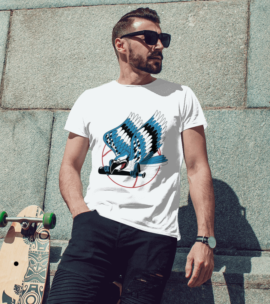 Toronto Blue Jays Flying Logo Majestic MLB Baseball Sportswear T-Shirt