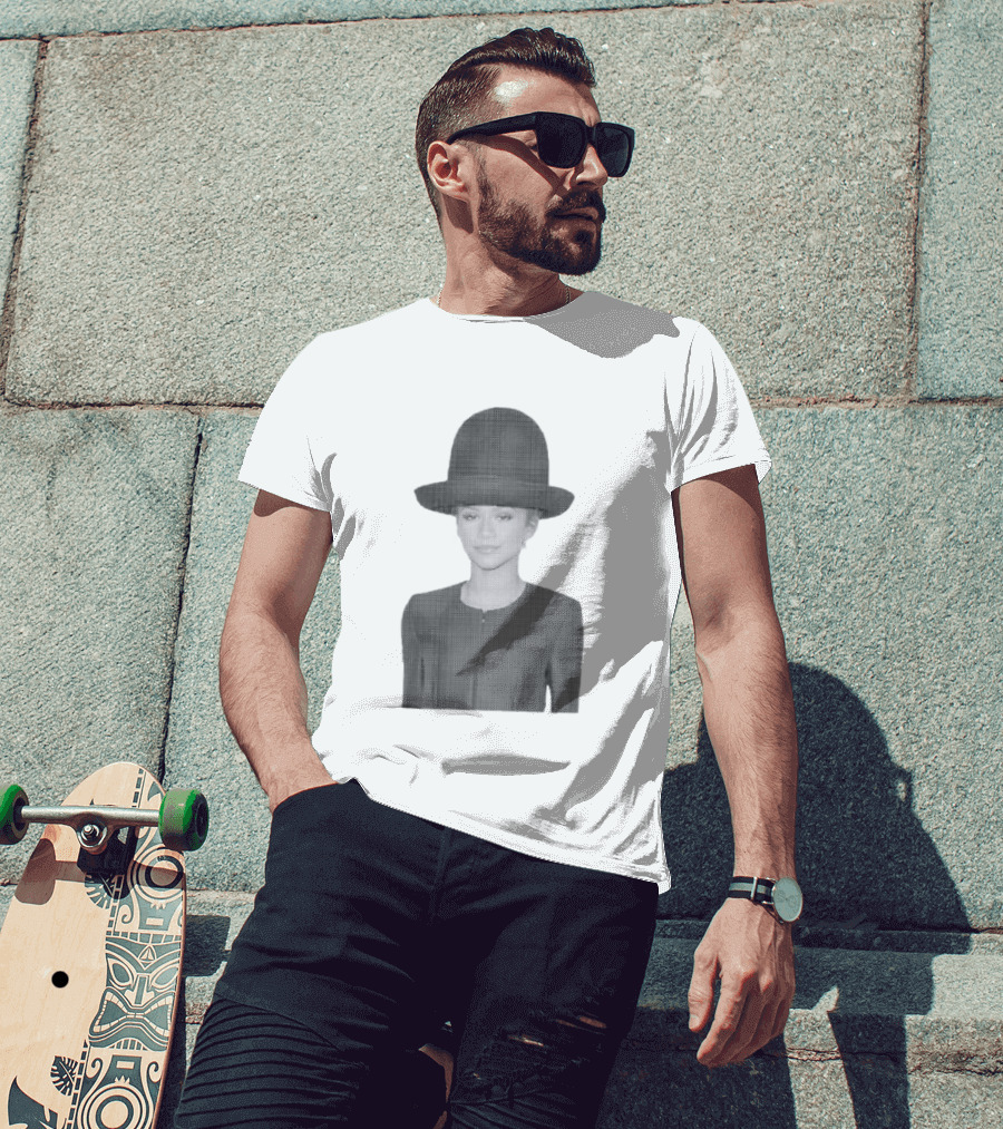 Zendaya Halftone Minimalist Style Fashion Influence T-Shirt