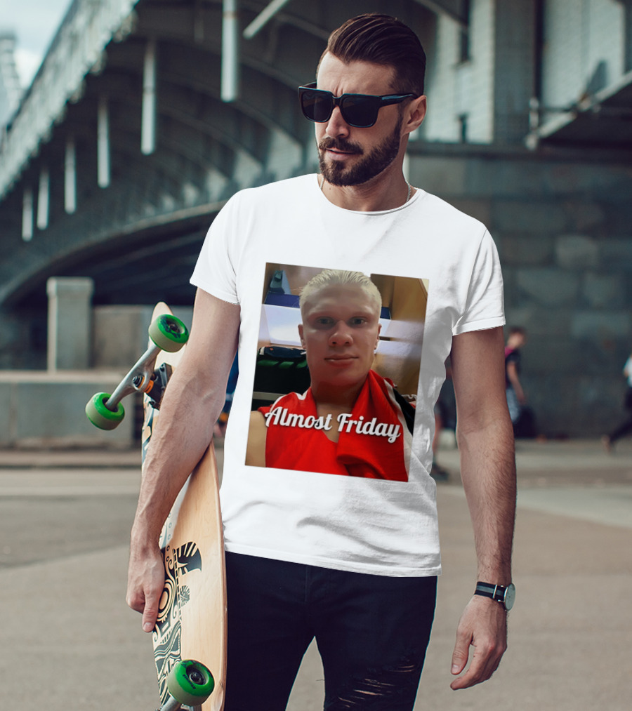Haaland Selfie Almost Friday Locker Room Photo T-Shirt