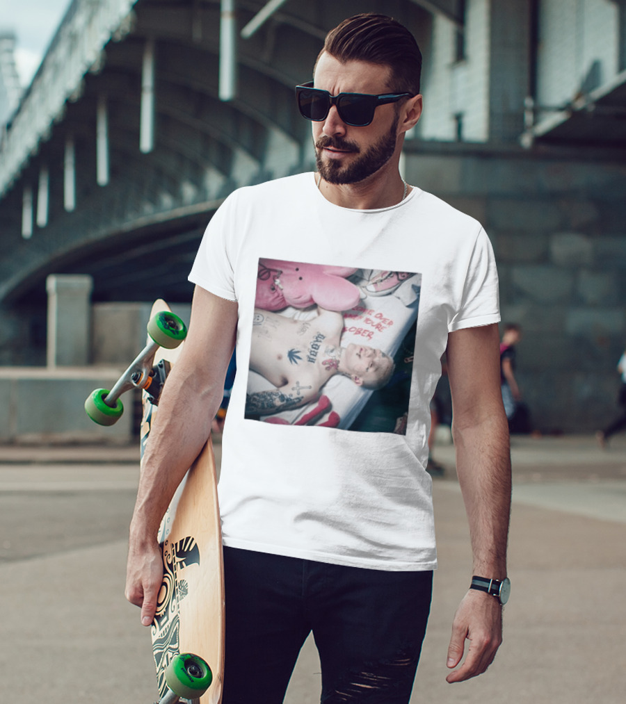 Lil Peep Come Over When You're Sober Emo Rap Album Cover T-Shirt