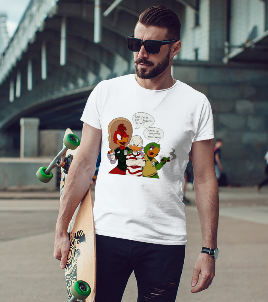 The Three Caballeros Panchito Pistoles Donald Duck José Carioca México USA Brazil Jerseys Soccer Fan Collection T-Shirt