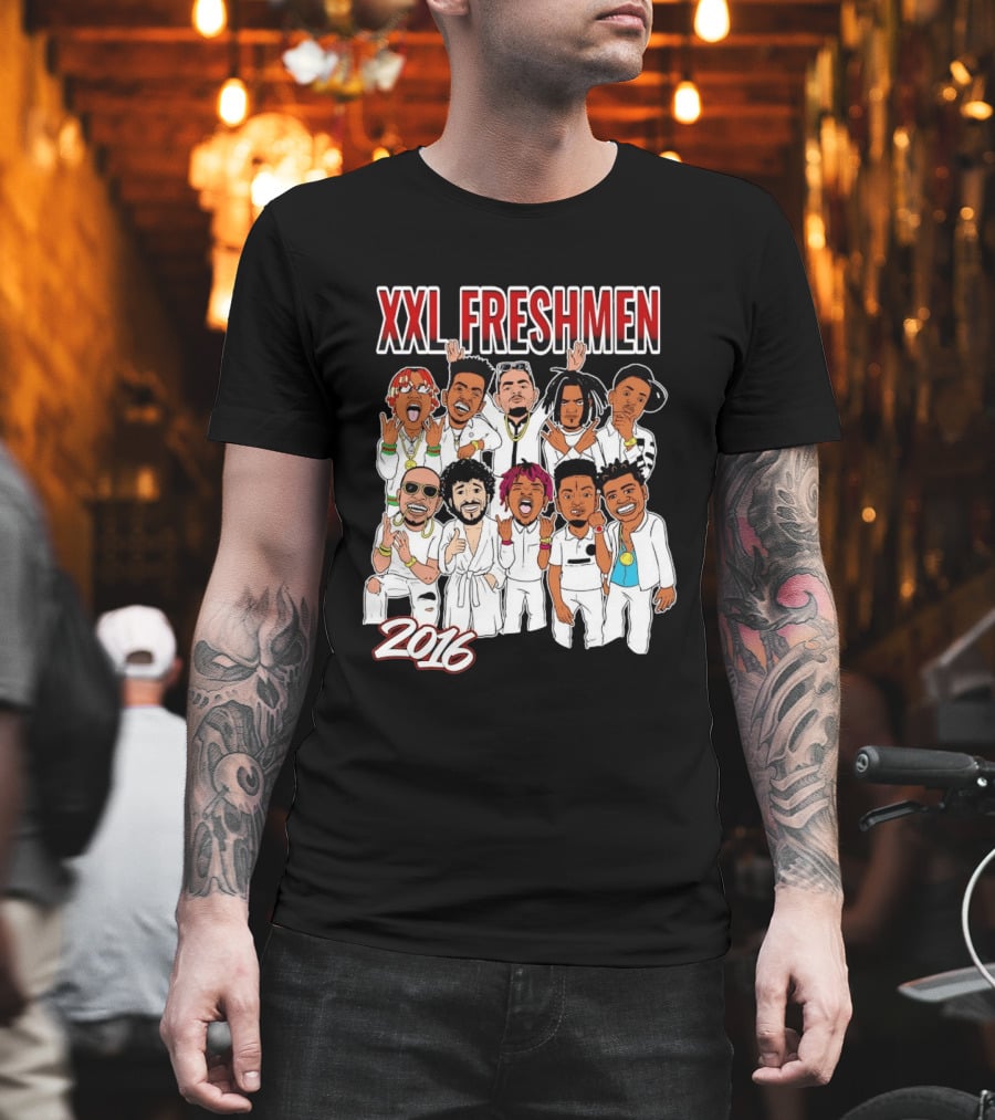 XXL Freshmen 2016 Rappers Cartoon Characters T-Shirt