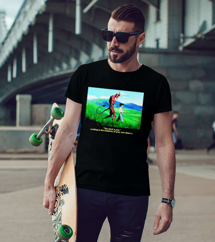 The Devil Is You Lurking In The Shadows Of Your Own Desires Anime Character Scene T-Shirt