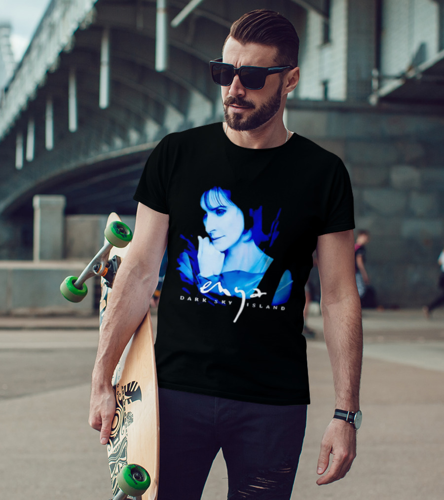 Enya Dark Sky Island Album Blue T-Shirt