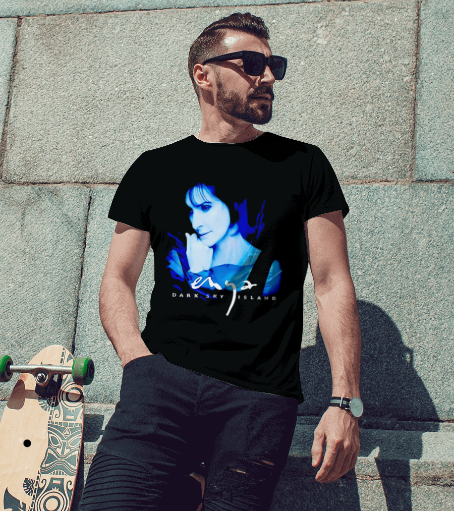 Enya Dark Sky Island Album Blue T-Shirt
