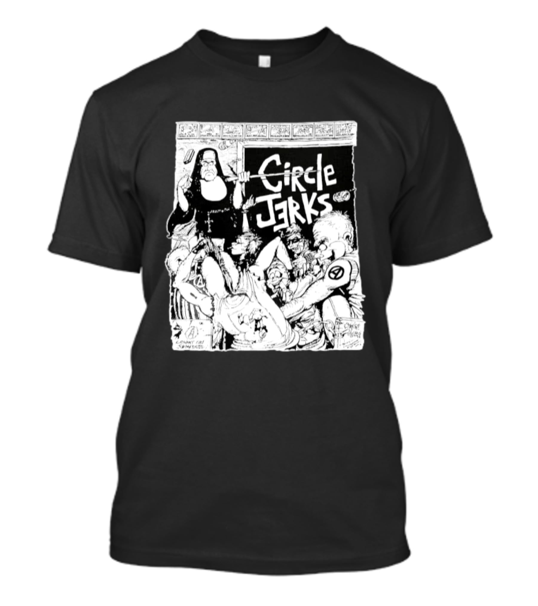 Circle Jerks Nun Punk Rock Band Chaos T-Shirt