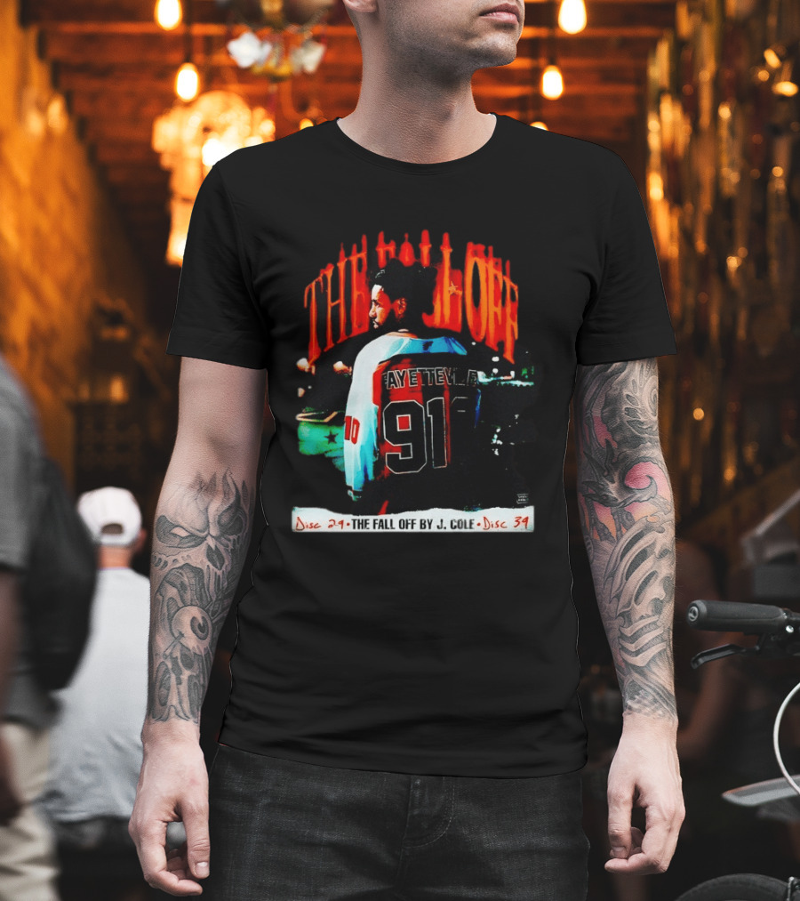 J Cole The Fall Off Fayetteville 910 Disc 29 Disc 34 T-Shirt