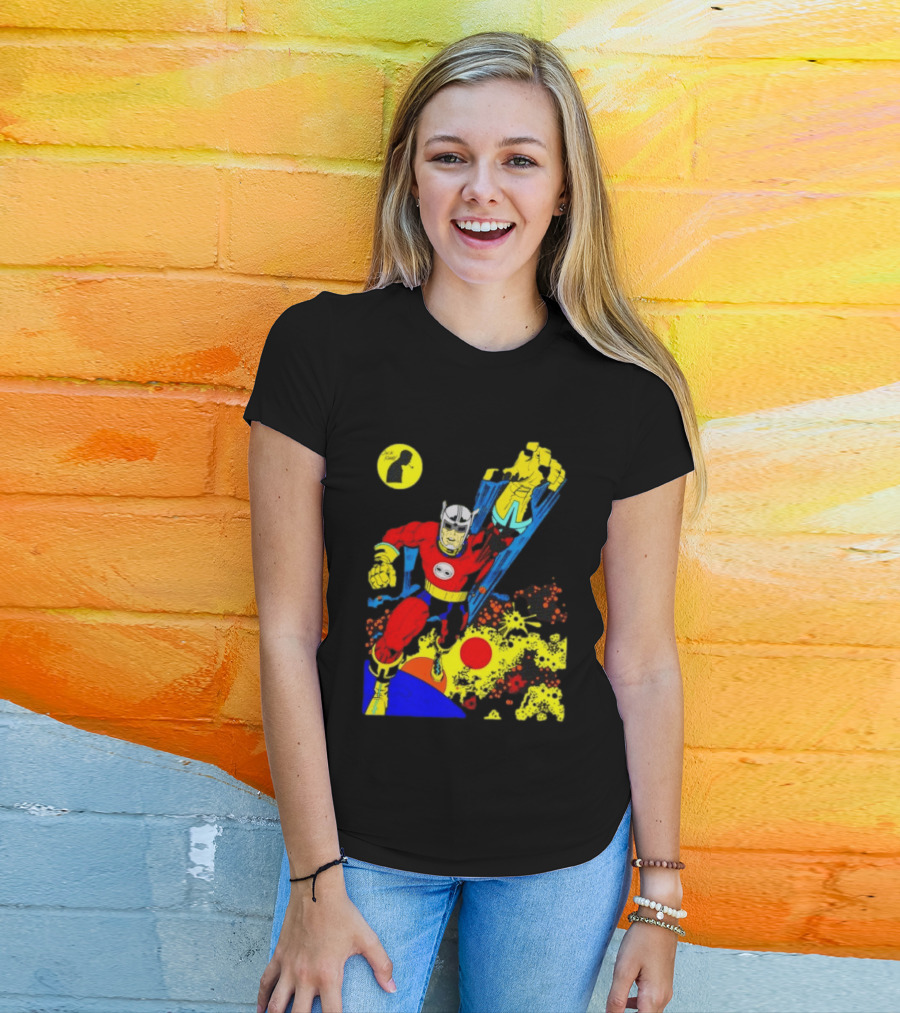 Jack Kirby Galactic Superhero Comic Book Dynamic Action T-Shirt