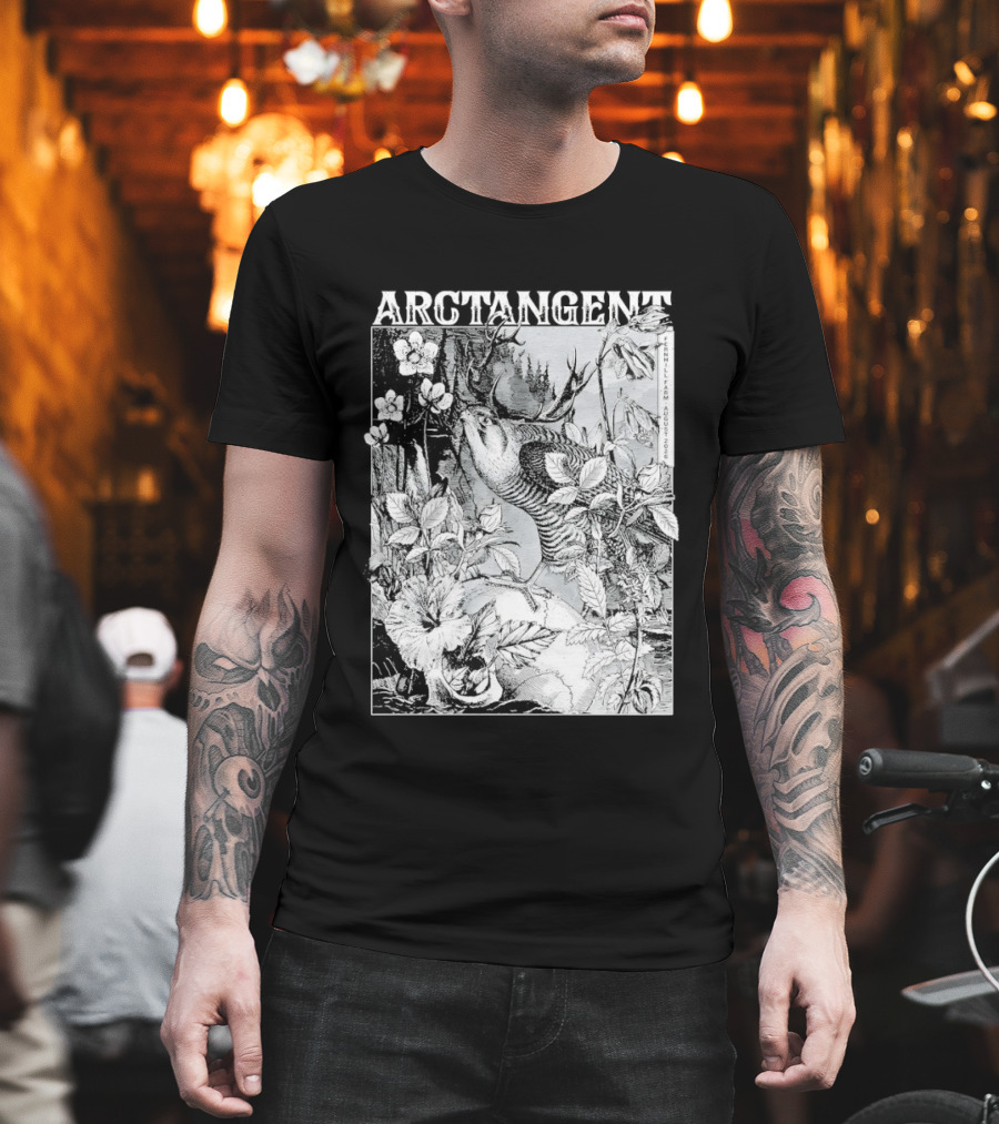Arctangent Fernhill Farm Festival 2026 Bird Antlers Floral T-Shirt
