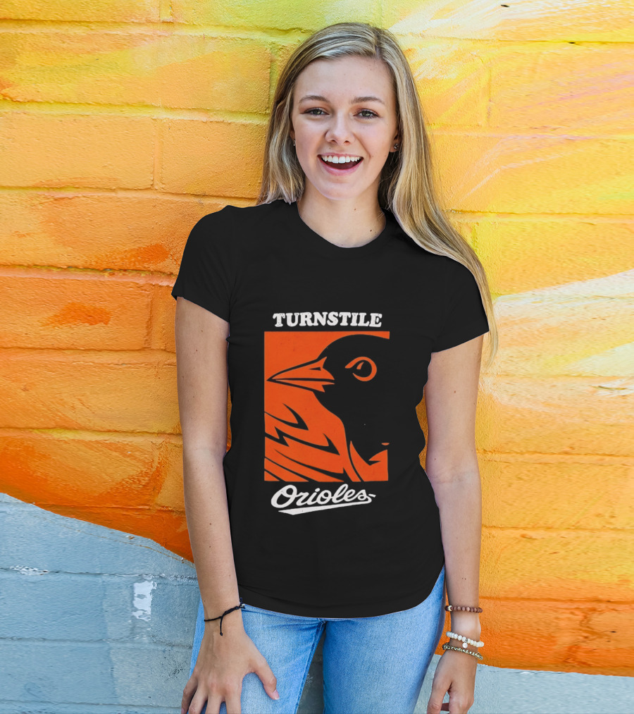 Turnstile Orioles Bird Orange T-Shirt