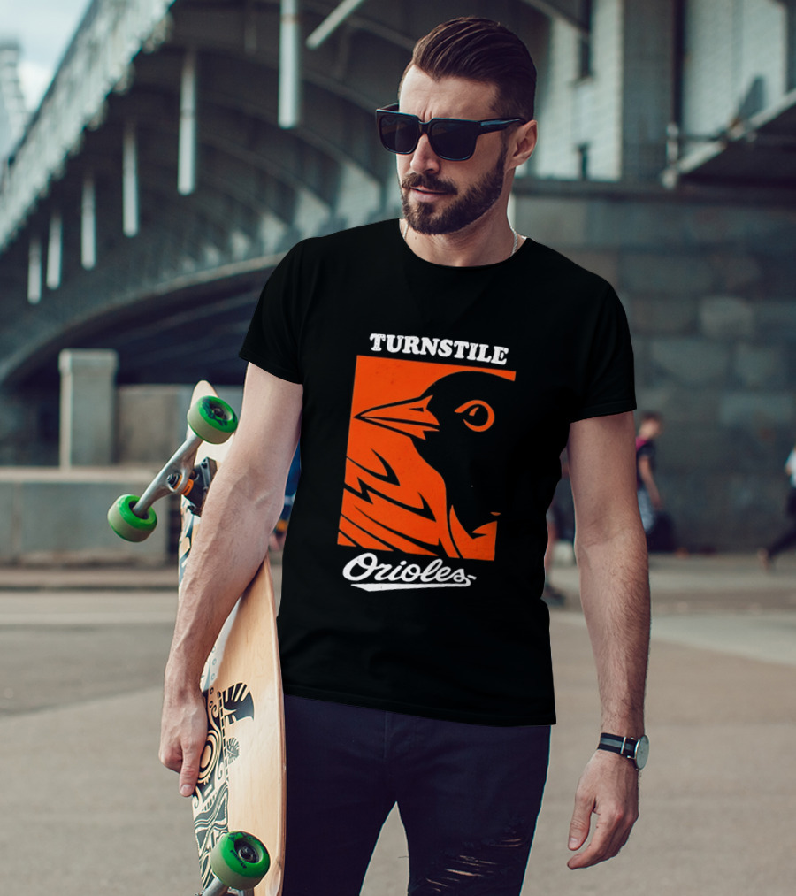 Turnstile Orioles Bird Orange T-Shirt
