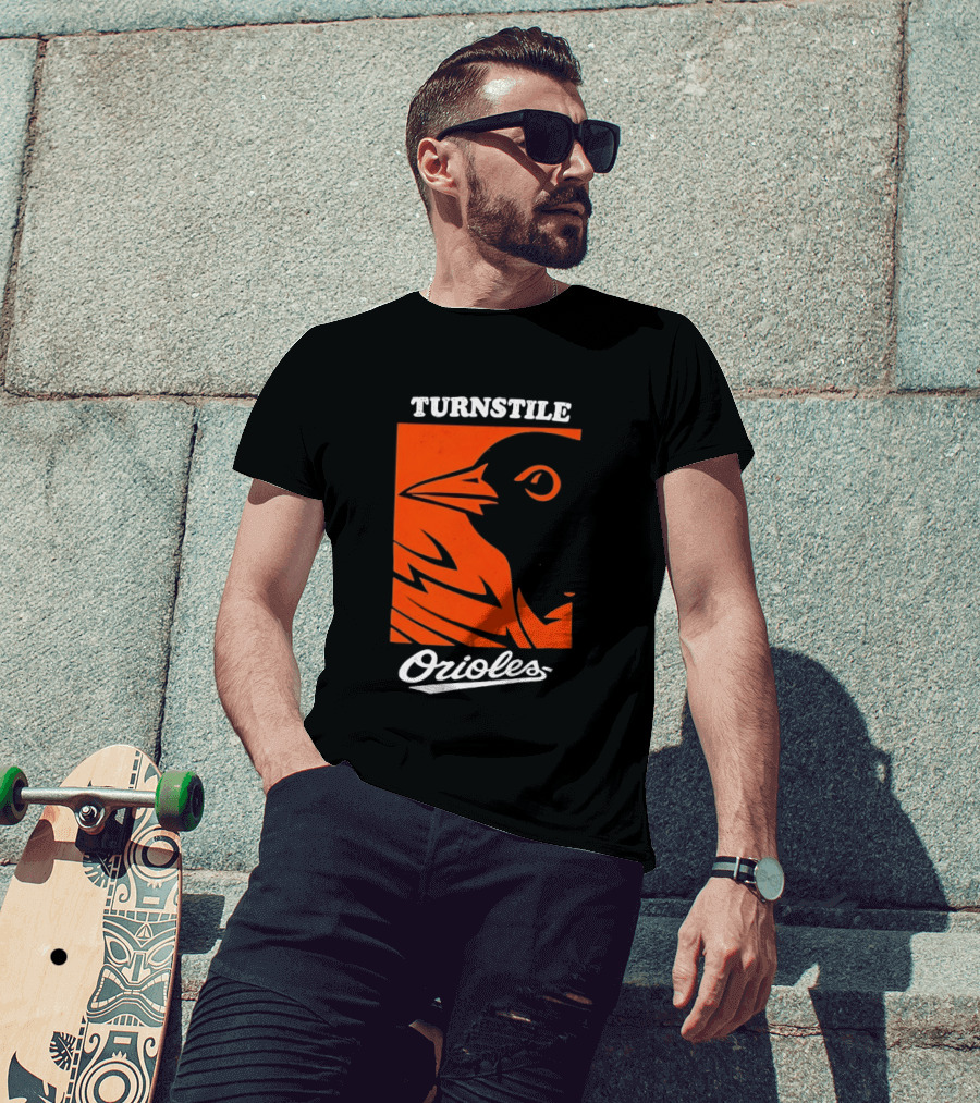 Turnstile Orioles Bird Orange T-Shirt