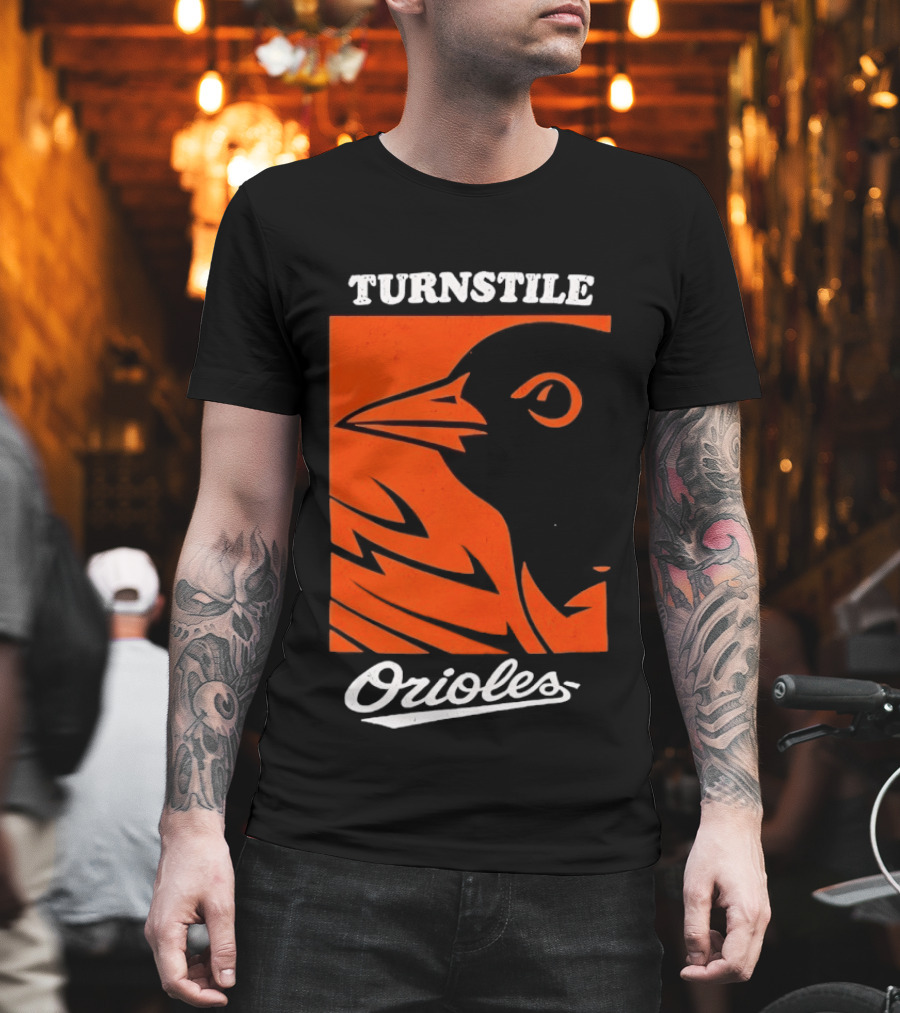Turnstile Orioles Bird Orange T-Shirt
