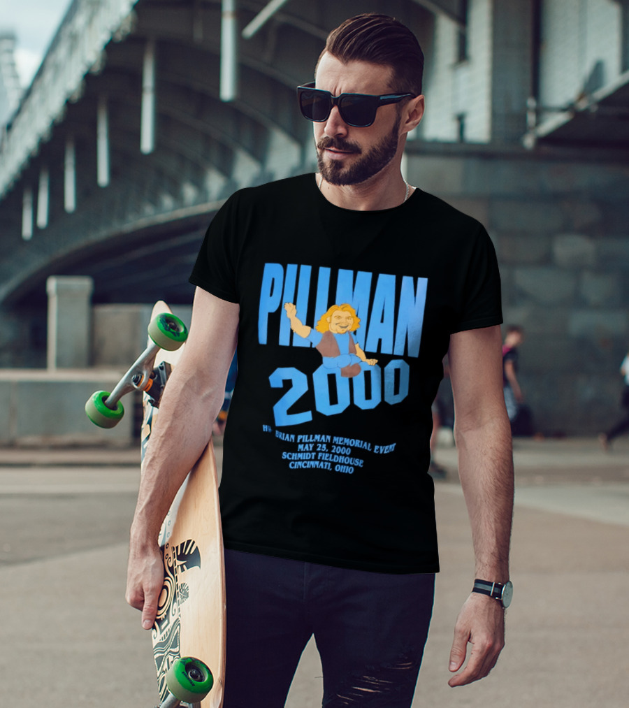 Pillman 2000 Brian Pillman Memorial Event May 25 Schmidt Fieldhouse Cincinnati Ohio T-Shirt