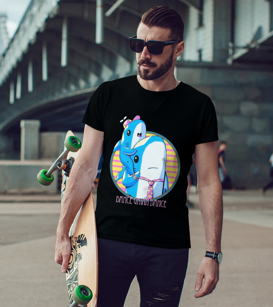 Dance Gavin Dance Shark Dad Cute Cartoon Marine Life Duo T-Shirt