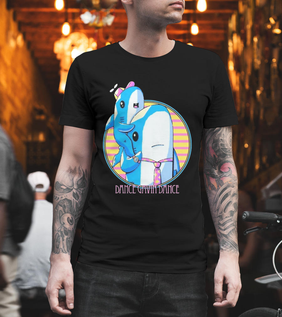 Dance Gavin Dance Shark Dad Cute Cartoon Marine Life Duo T-Shirt