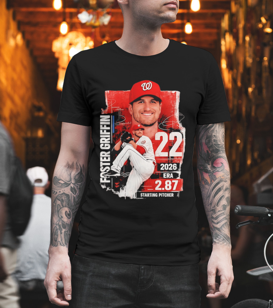 Foster Griffin 2026 ERA 2.87 Starting Pitcher 22 T-Shirt