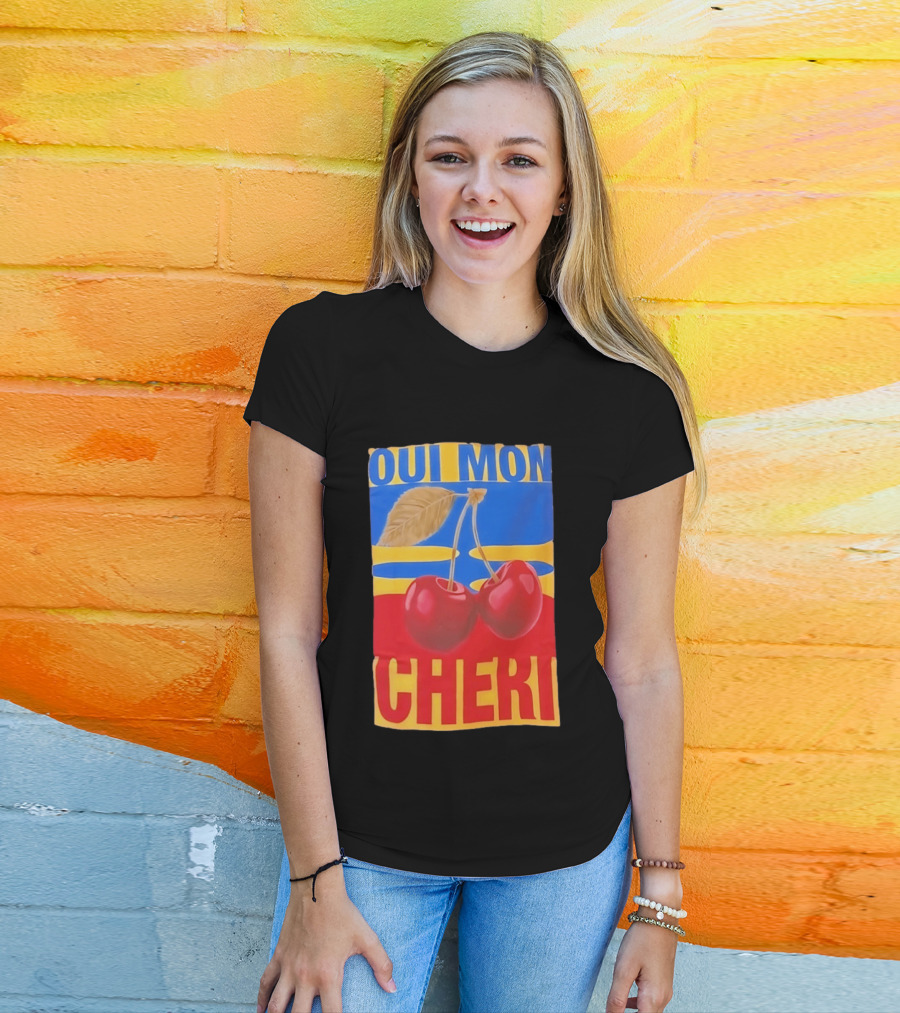 Oui Mon Cheri Cherry French Fruit T-Shirt