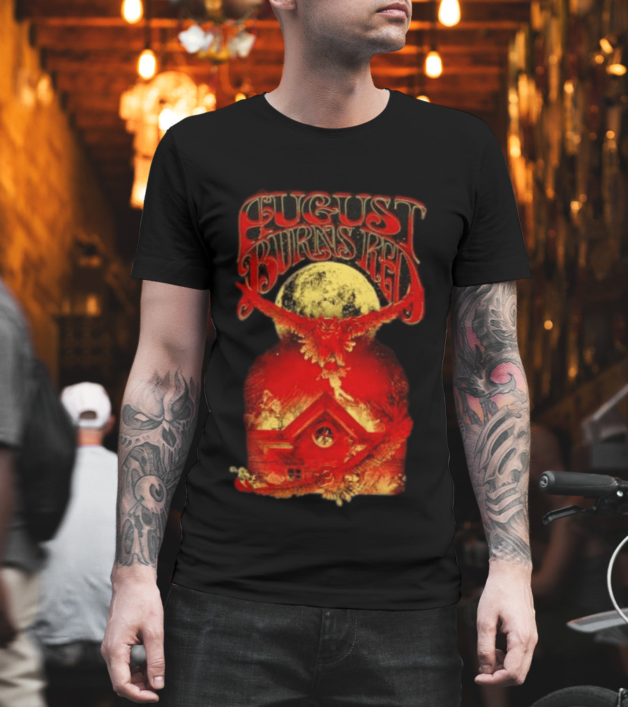 August Burns Red Owl Moon Metalcore Band Rustic Redhouse Scene T-Shirt