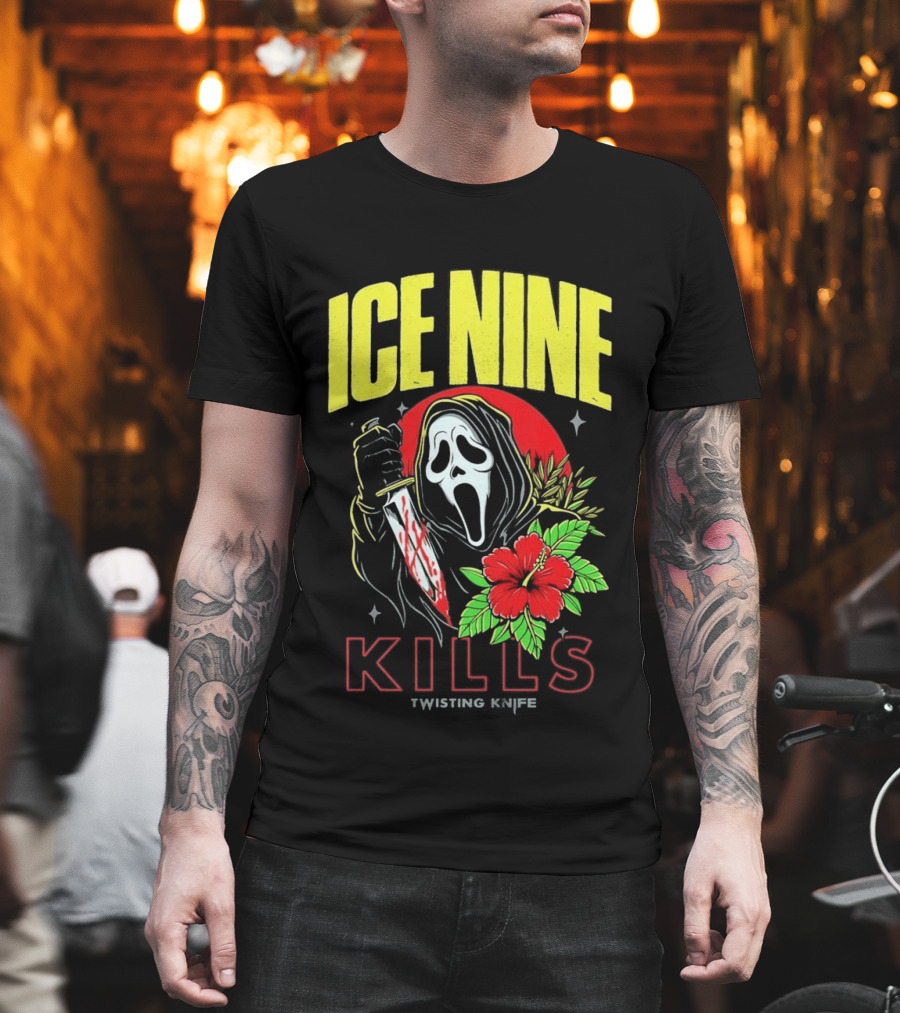 Ice Nine Kills Ghostface Twisting Knife Aloha Sidney Summer Of Silence 2026 Collection T-Shirt