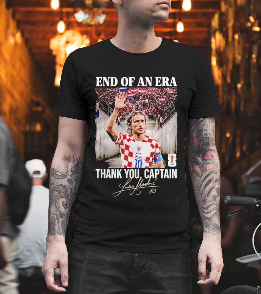 Croatia End Of An Era Thank You Captain Luka Modric 10 T-Shirt