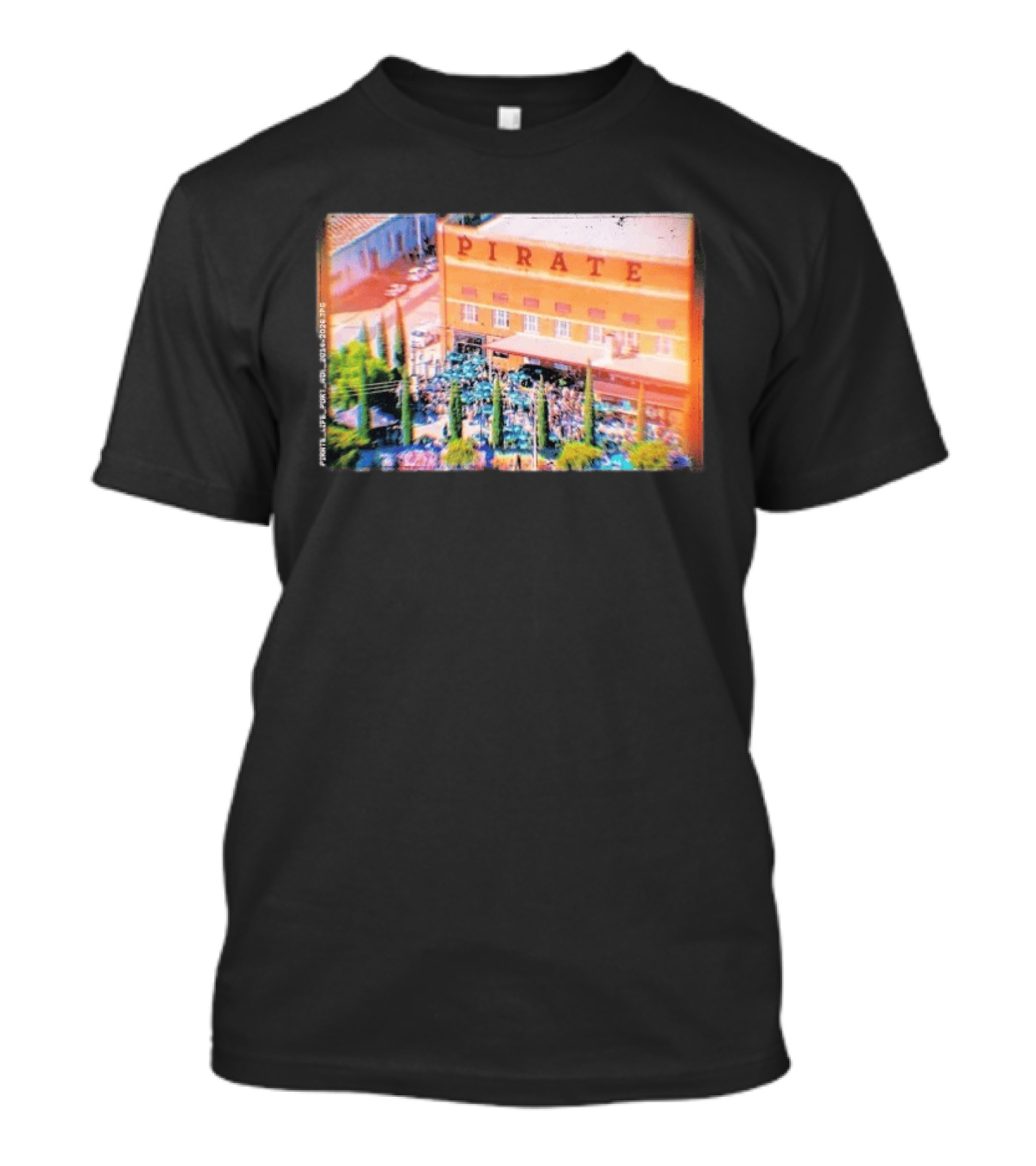 Pirate Life Brewery Port Adelaide Scene With Building And Crowd T-Shirt