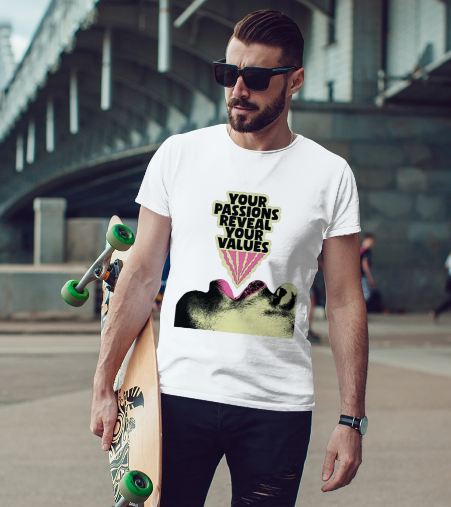 Your Passions Reveal Your Values Retro Pop T-Shirt