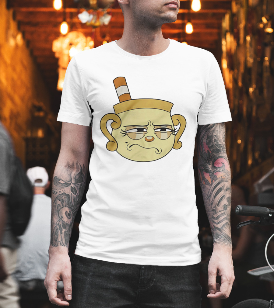 Cuphead Man Grumpy Face T-Shirt