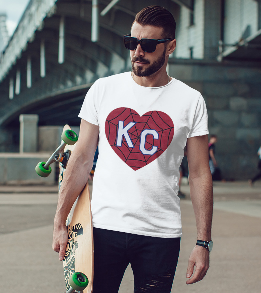 KC Heart Spiderweb T-Shirt
