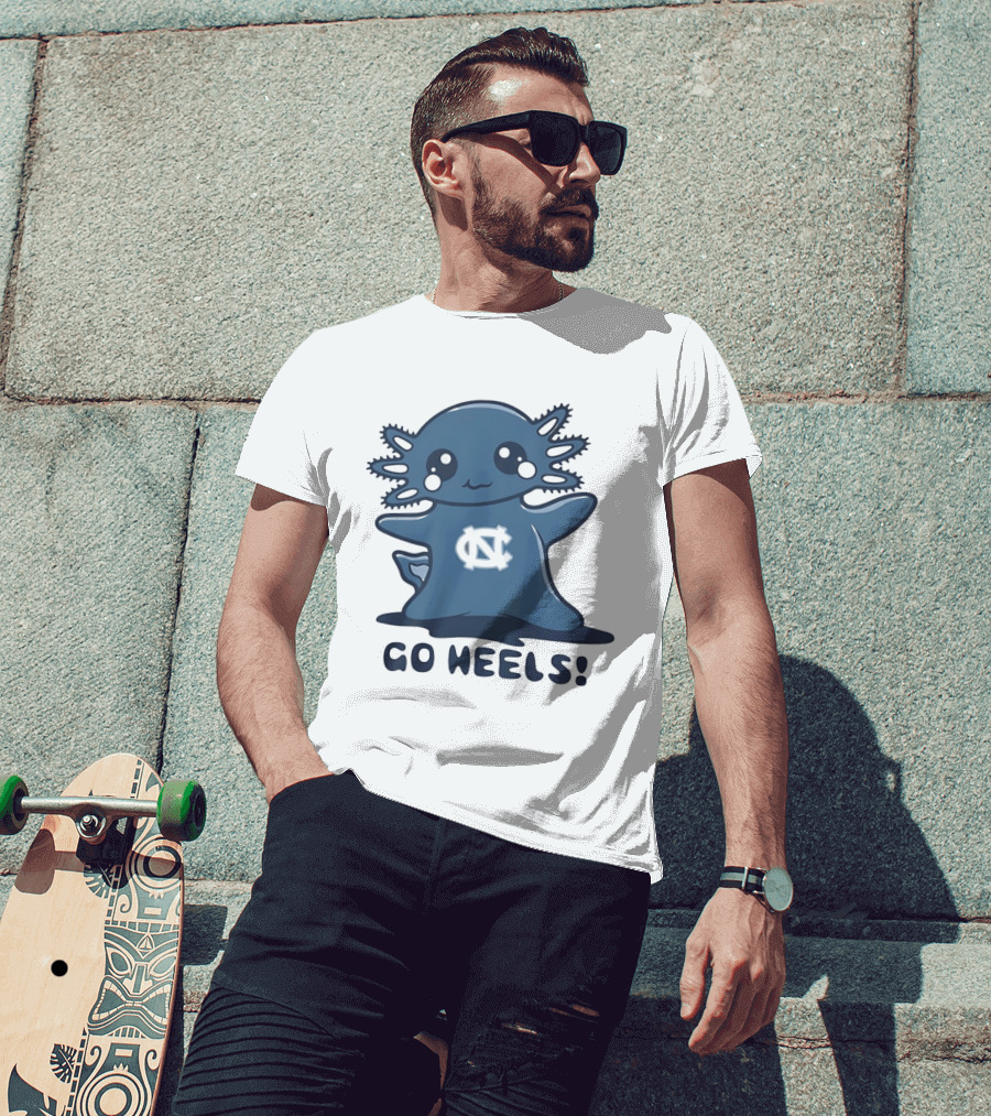 North Carolina Tar Heels Axolotl Go Heels T-Shirt