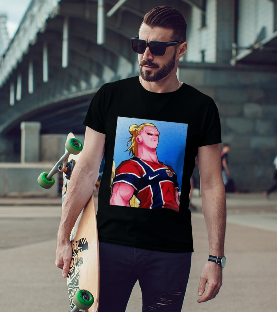 Erling Haaland Majin Buu Norway Dragon Ball Fusion T-Shirt