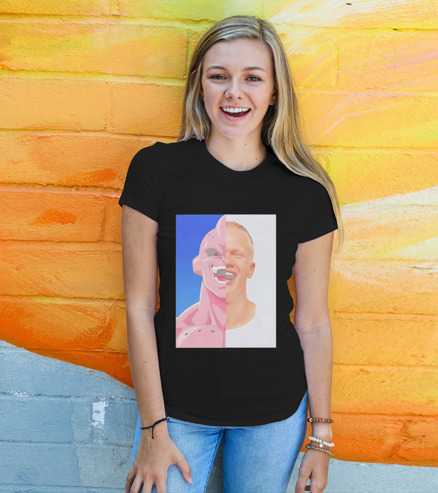 Erling Haaland Majin Buu Face Swap T-Shirt
