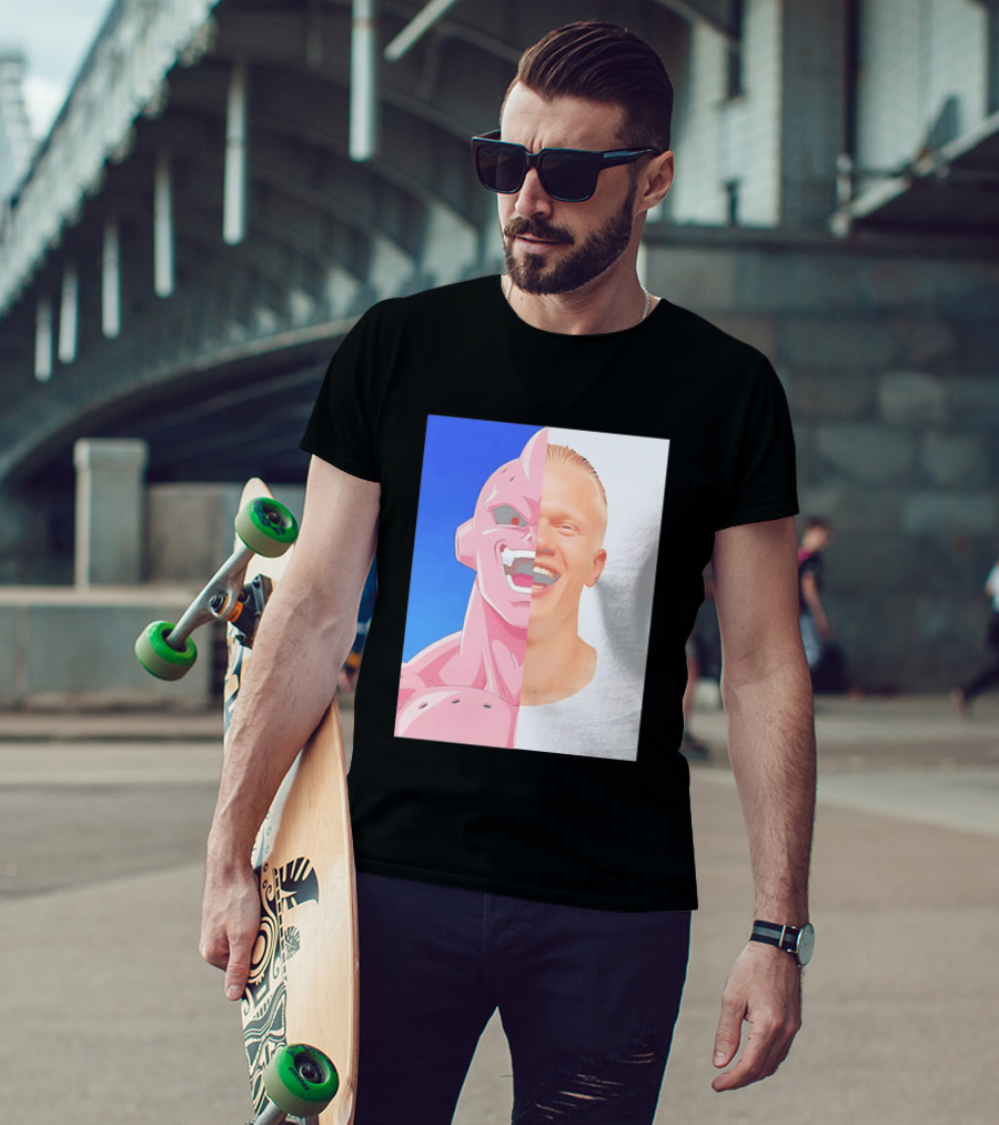 Erling Haaland Majin Buu Face Swap T-Shirt