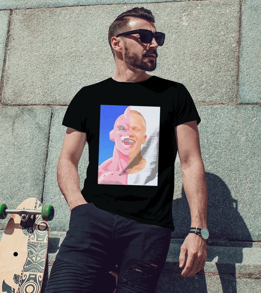 Erling Haaland Majin Buu Face Swap T-Shirt