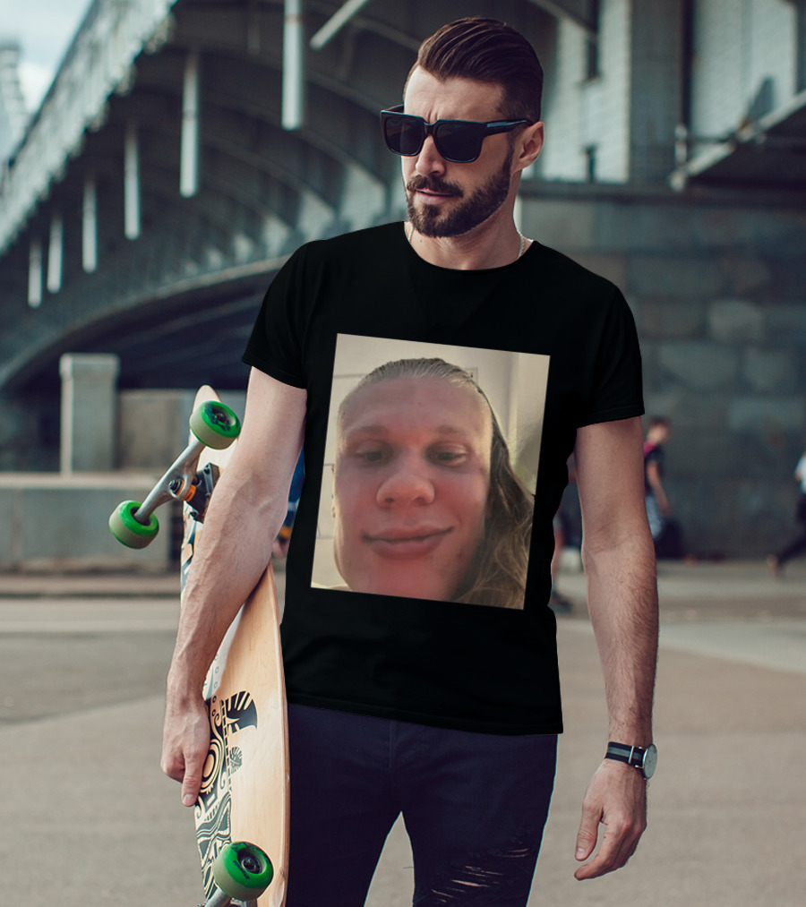 Erling Haaland S Face Close Up T-Shirt
