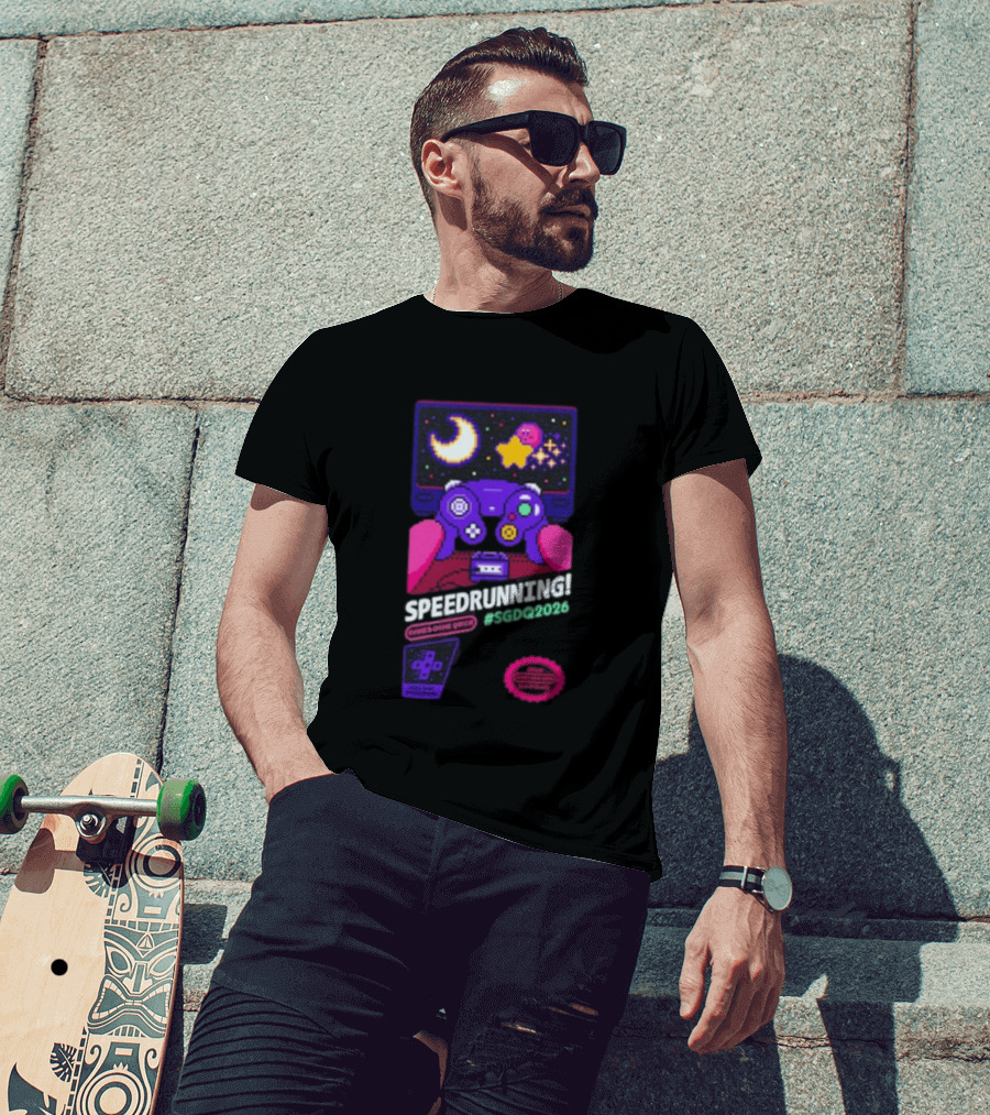 Games Done Quick Speedrunning 2026 Kirby Controller Retro Gaming T-Shirt