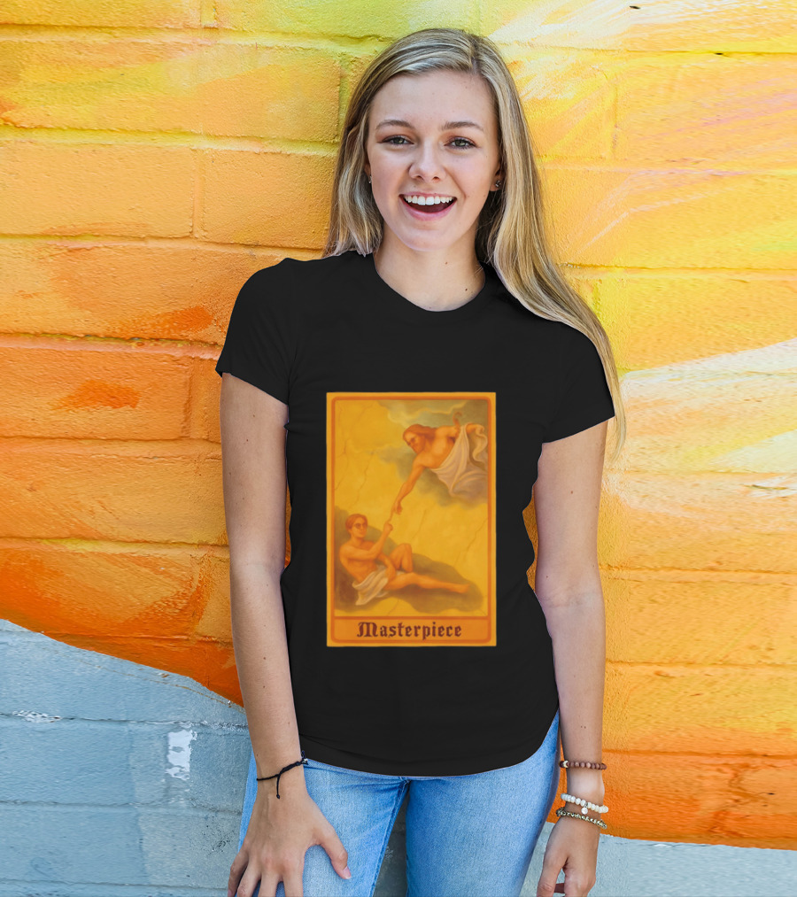 Masterpiece Michelangelo Creation Of Adam Iconic Classic Renaissance T-Shirt