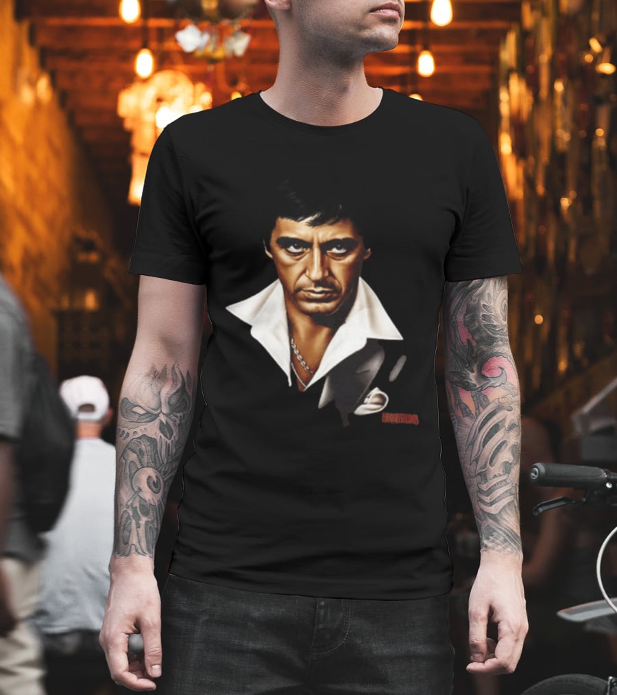 The World Is Yours Tony Montana Scarface 2 Sided T-Shirt
