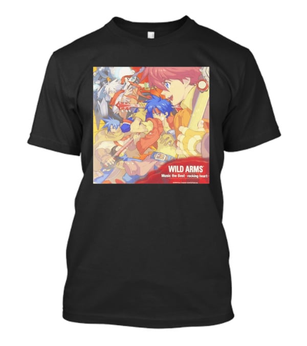 Wild Arms Music The Best Rocking Heart 2006 Anime Characters Playing Guitar T-Shirt