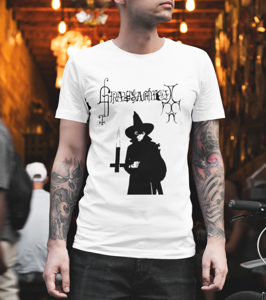 Gravsaamuel Witch Iconic Gothic Anime Dark Aesthetic T-Shirt
