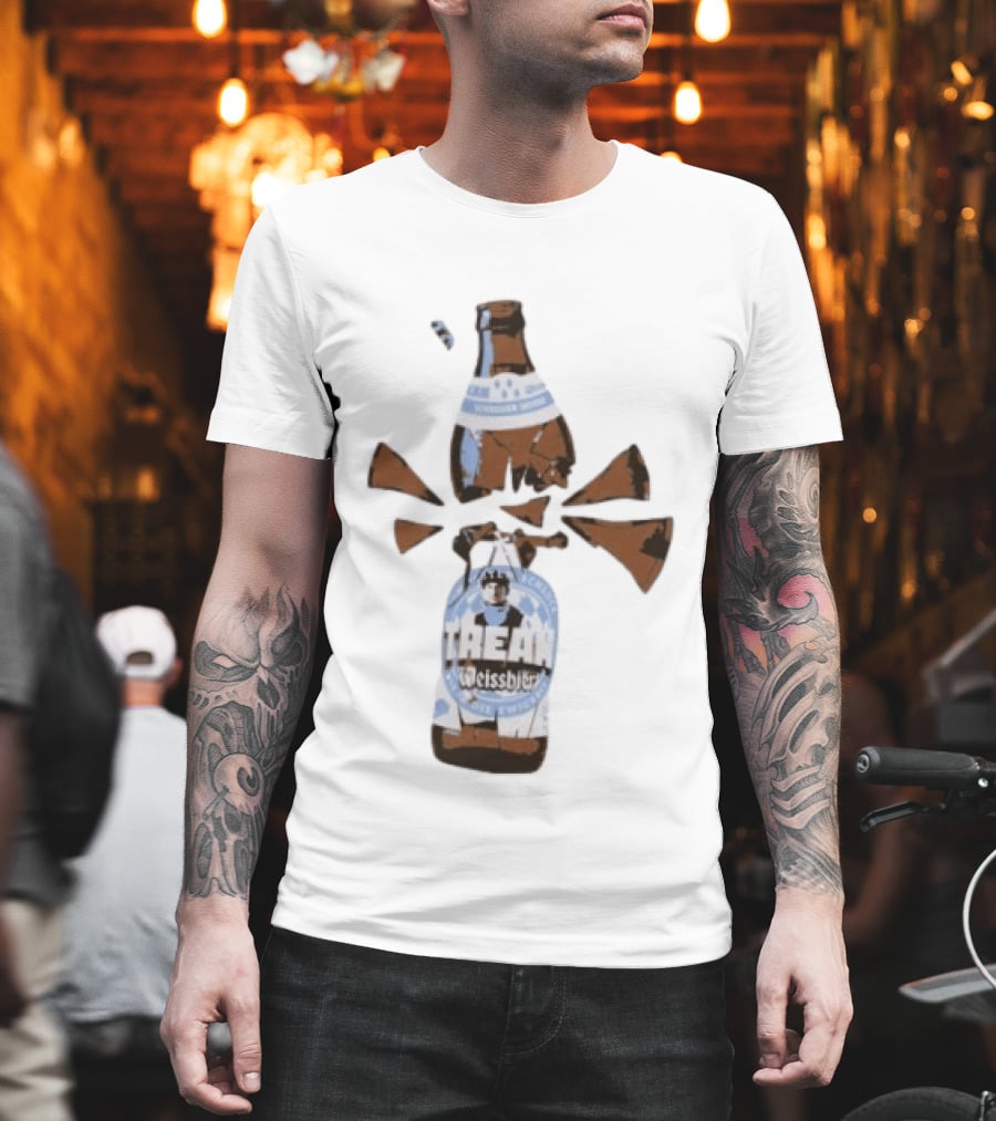 Tream Weissbier Vom Ersten Schluck Bis In Die Ewigkeit Schneider Weisse Exploding Beer Bottle T-Shirt