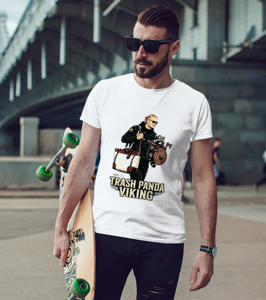 Trash Panda Viking Erling Haaland Football Norway Fans T-Shirt