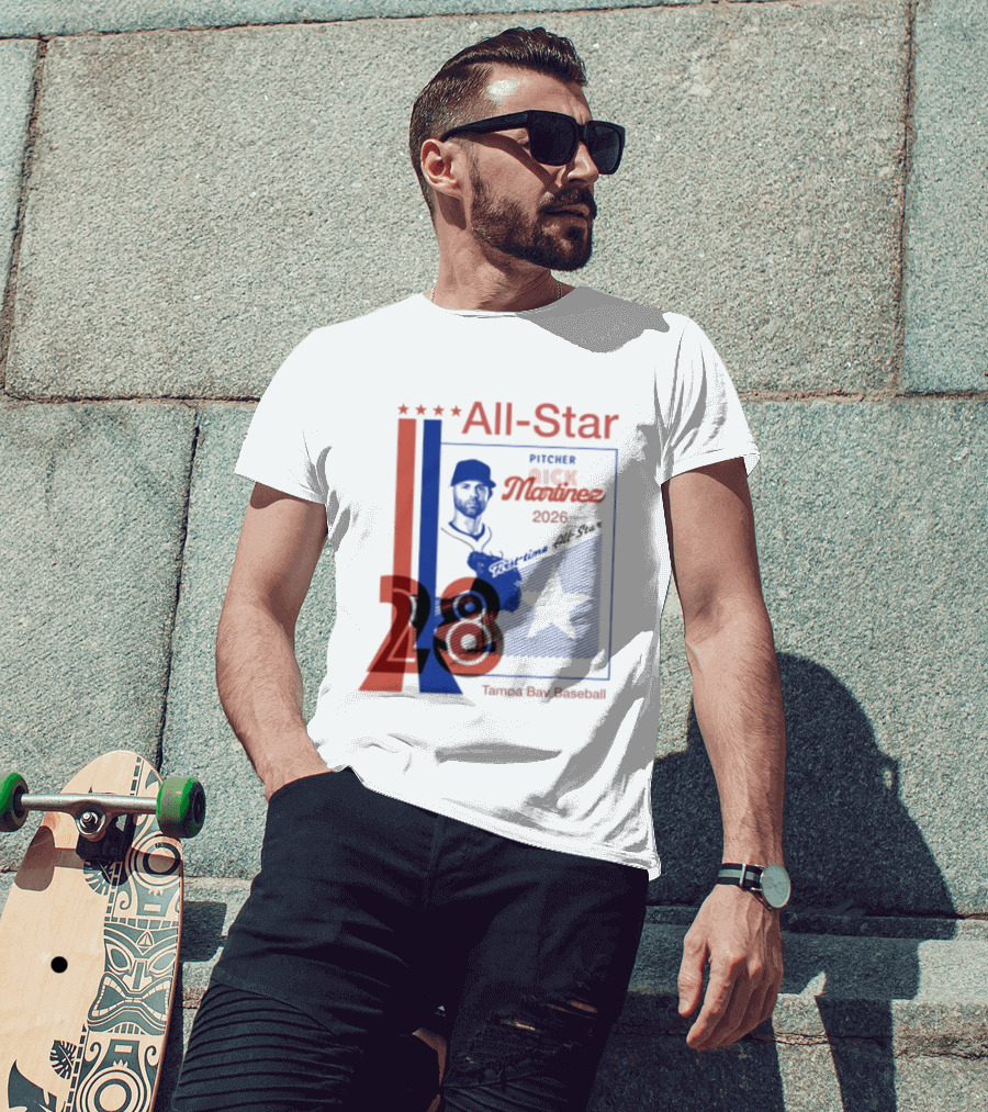 Nick Martinez 2026 All Star Pitcher Tampa Bay Baseball T-Shirt