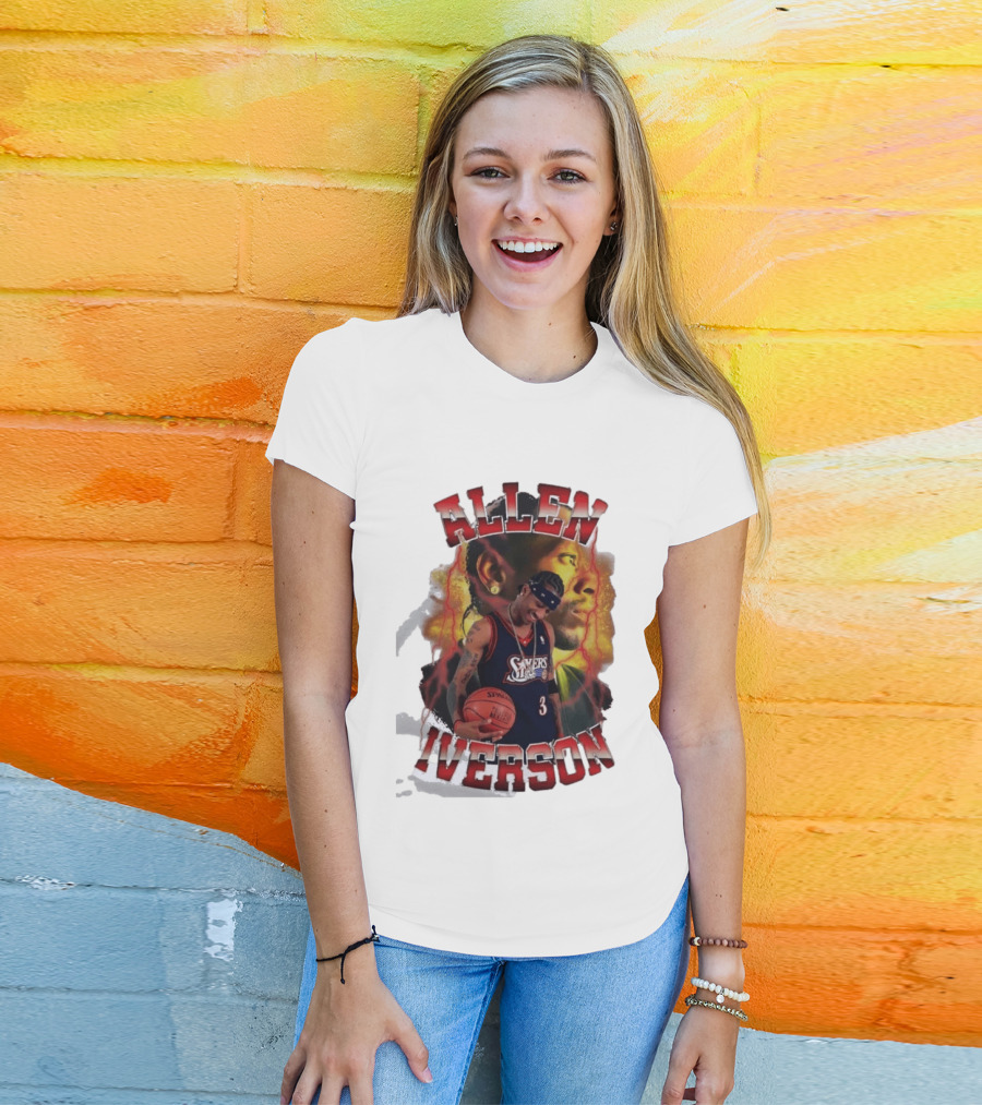Allen Iverson Philadelphia 76ers Basketball Legend T-Shirt