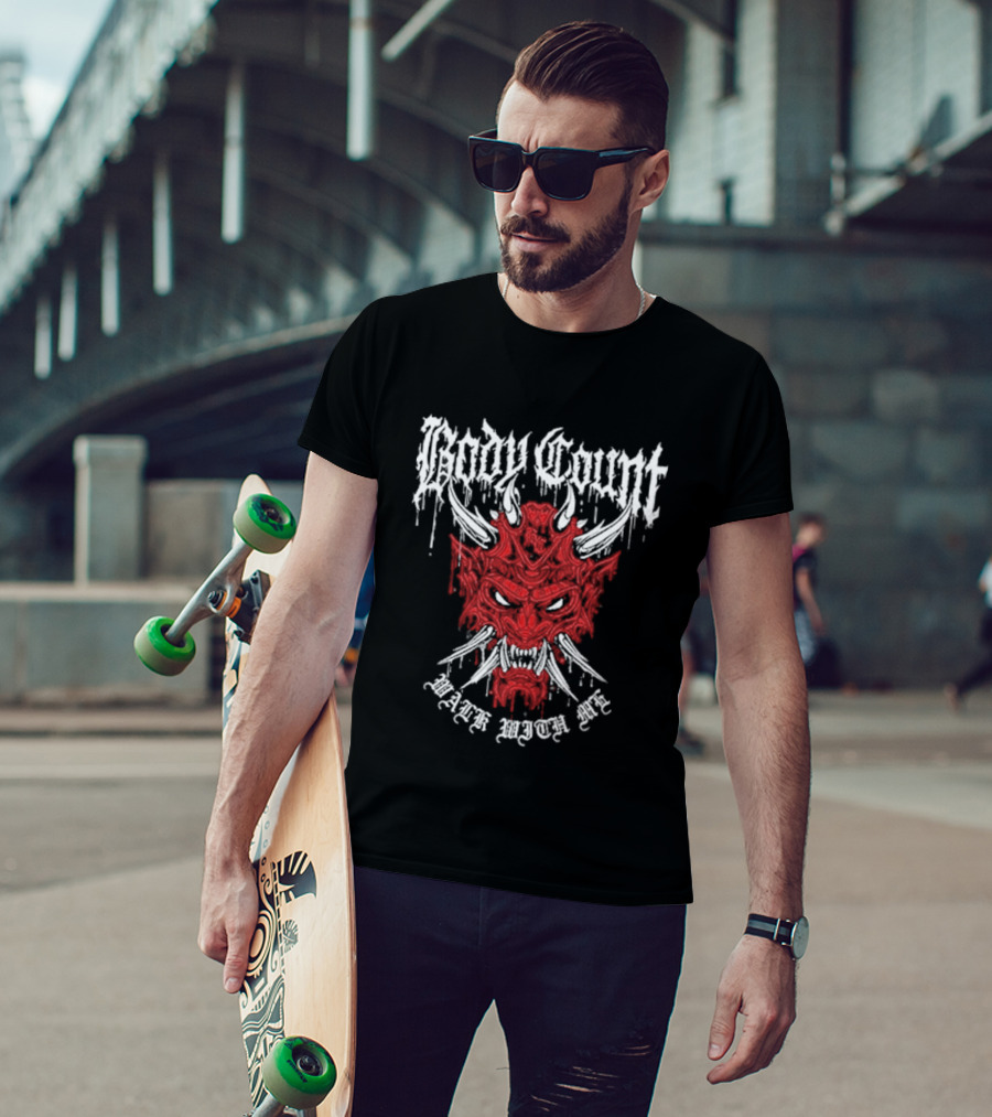 Body Count Work With Me Devil Red Demon Face T-Shirt